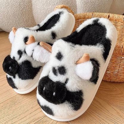 Cowzy Plush Slippers ✨